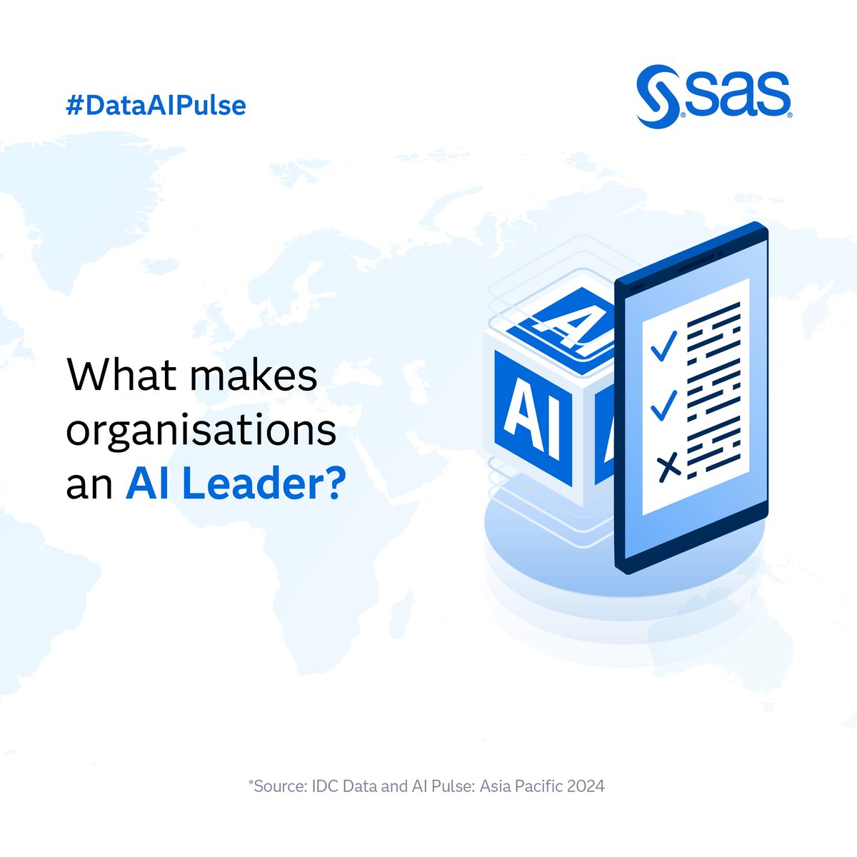 AI leaders in Asia Pacific build enterprise architectures to scale #AI deployments, while followers struggle with individual use cases. Where does your organisation stand on the AI maturity curve? Discover the benchmarks in our latest report. 2.sas.com/60134Twr1 #DataAIPulse
