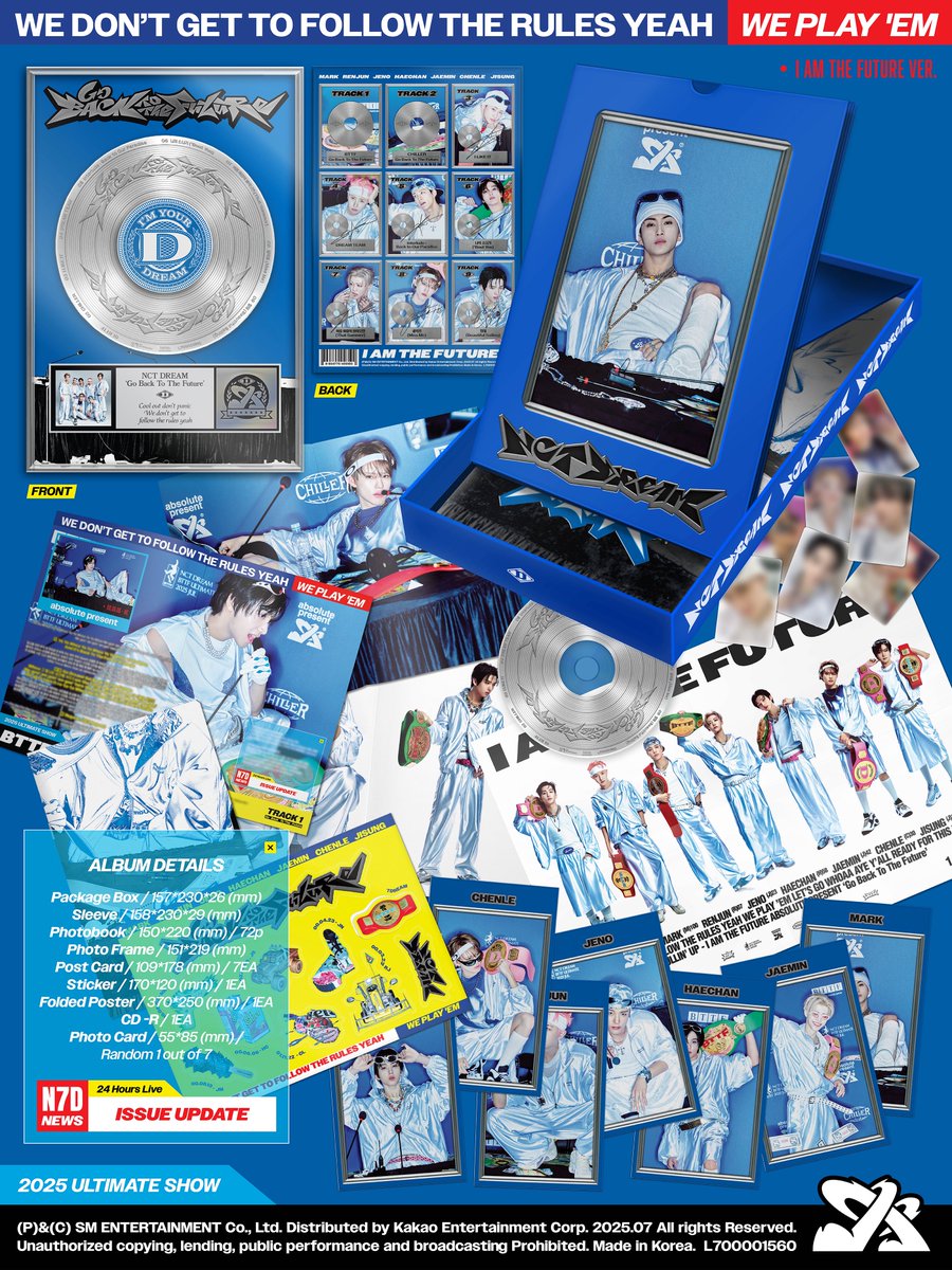 NCT DREAM 【Go Back To The Future】 Album Details (I AM THE FUTURE Ver.)

YES24 ➫ bit.ly/4eGJqjQ 
핫트랙스 ➫ bit.ly/4eEAZW4 
알라딘 ➫ bit.ly/3GtkAqS 
SMTOWN &amp;STORE ➫ bit.ly/4ljqWIw 

💿 Pre-save&amp;add&amp;order
NCTDREAM.lnk.to/GoBackToTheFut…

#NCTDREAM