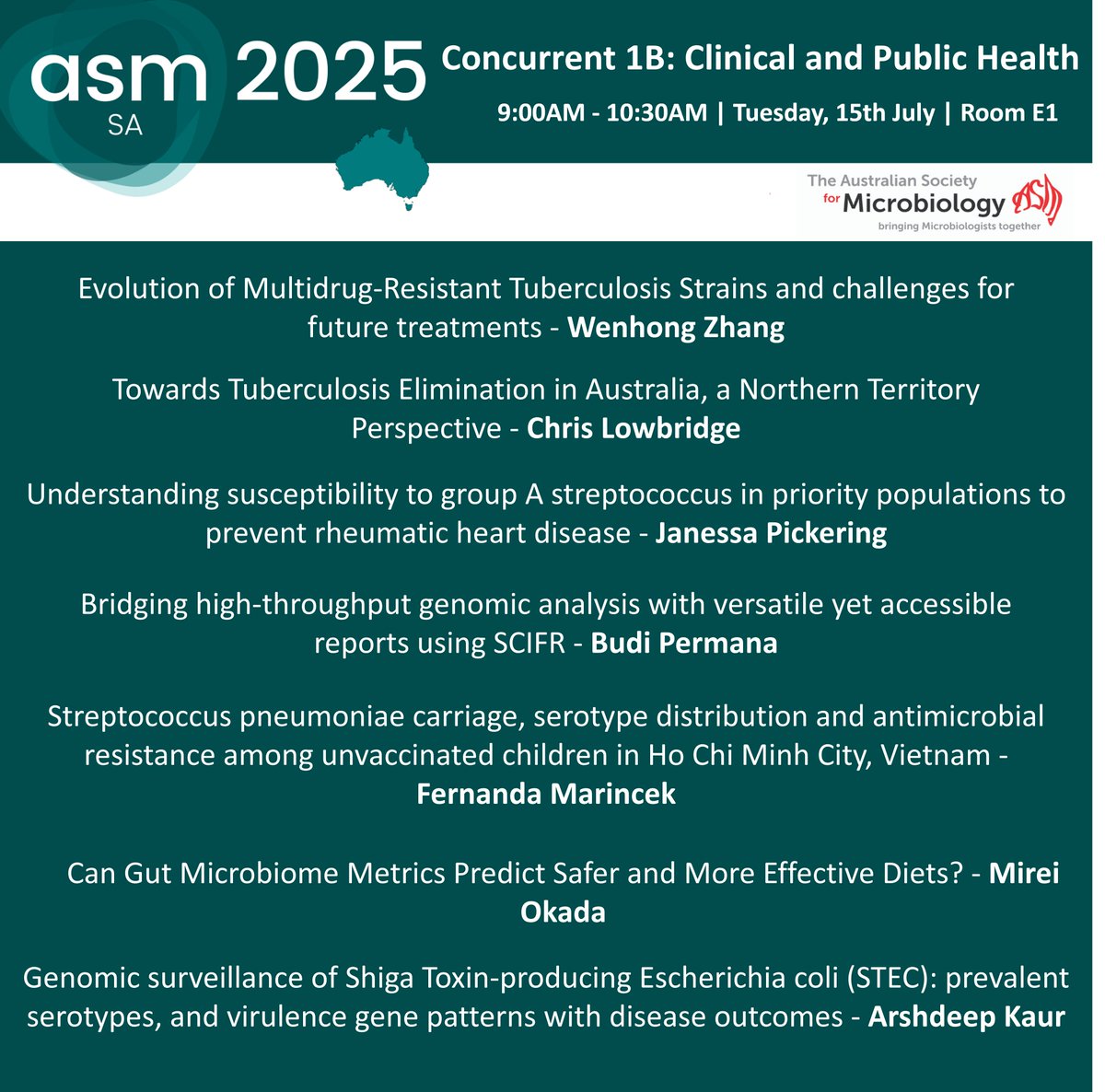 AUSSOCMIC's tweet image. Day 2 begins with our first round of concurrent sessions #ASM2025