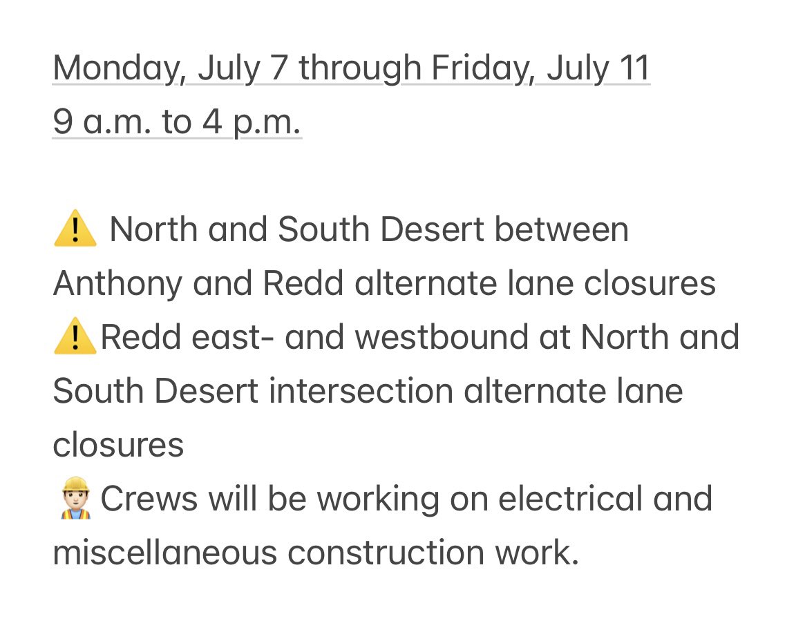 WIDENING WEST PROJECT DAYTIME CLOSURES ‼️☀️👷🏻‍♂️👇🏼