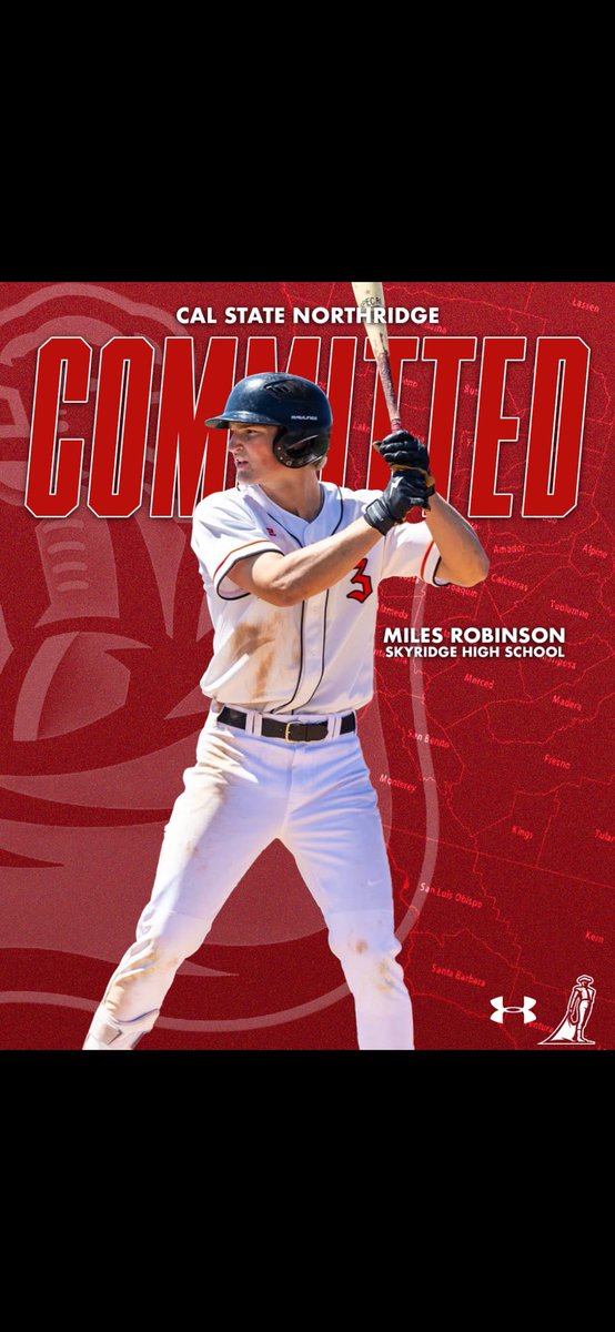 I’m blessed and excited to announce my commitment to California State University, Northridge to continue my academic and baseball career!!

Thank you to my family, coaches, and teammates for all the support and guidance that helped me get here. I’m grateful for this opportunity