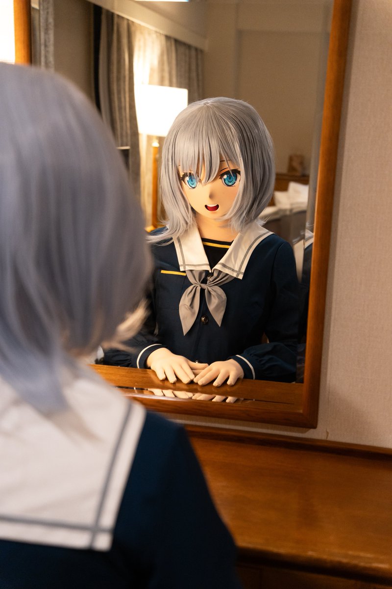 好久没变小白了…
试衣服还忘记戴校徽（

撮影:<a href="/saikawa_shiyo/">斉川子陽・Saikawa</a> 
協力:<a href="/Index_Maho108/">Maho!</a> 

#kigurumi #倉田ましろ