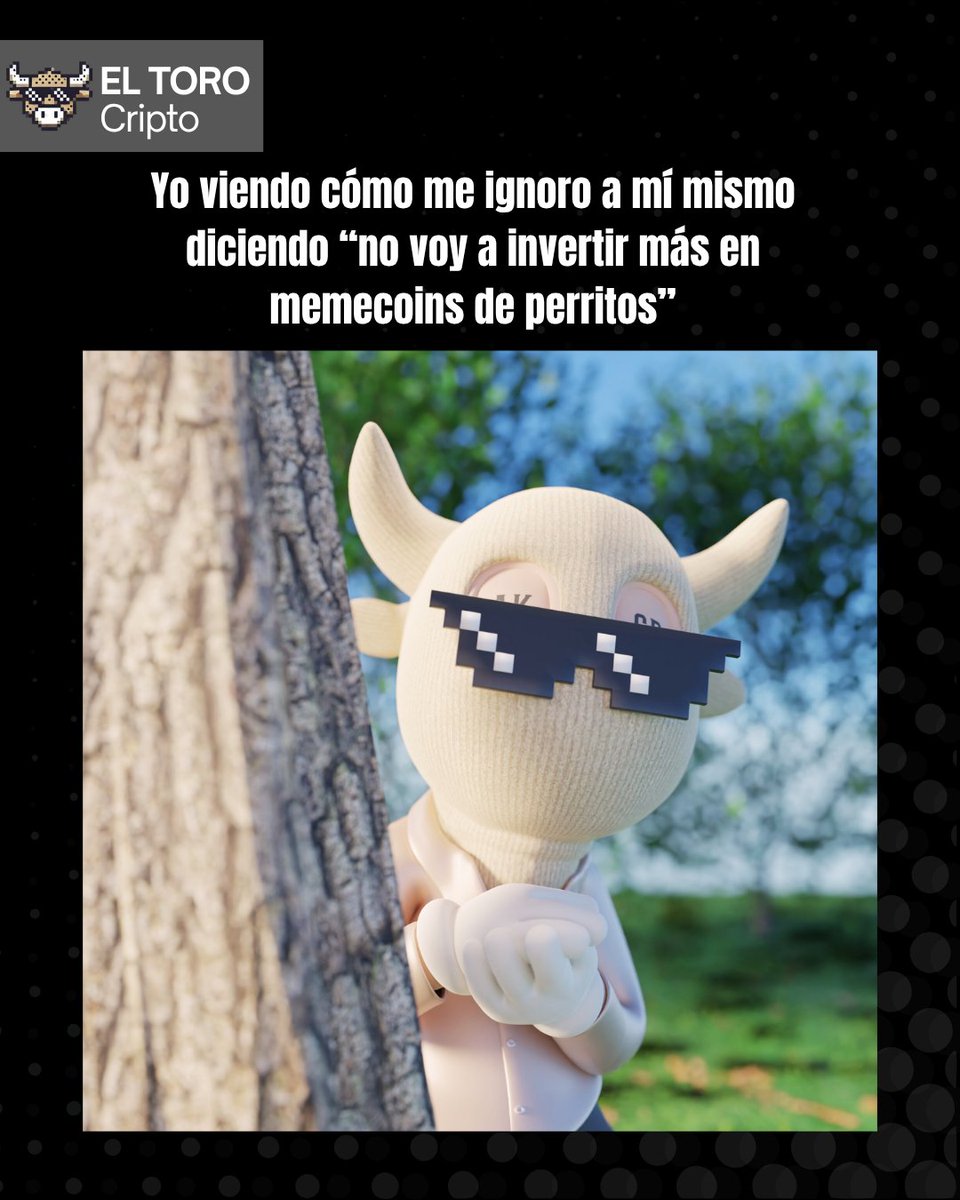 ElToroCripto's tweet image. Yo: “Ya aprendí la lección, no más memecoins de perritos.”

También yo: 👀 viendo el nuevo token llamado ShibaPitbullMoonInu 🐶🌕

👇 ¿Cuál fue tu última compra impulsiva en cripto?

#ElToroCripto #memescripto #shitcoinseason #criptohumor #perrocoin #web3latam #hodlgang