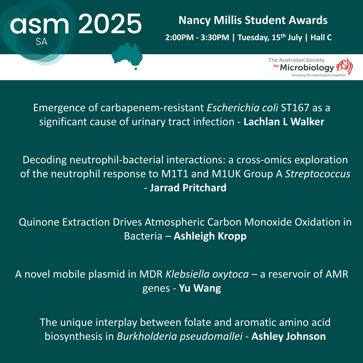 AUSSOCMIC's tweet image. Up next at #ASM2025