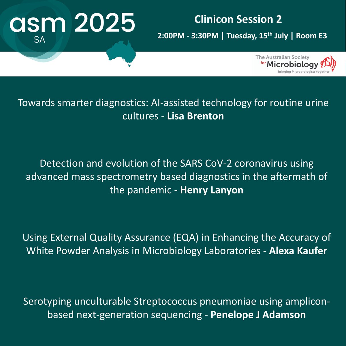 AUSSOCMIC's tweet image. Up next at #ASM2025