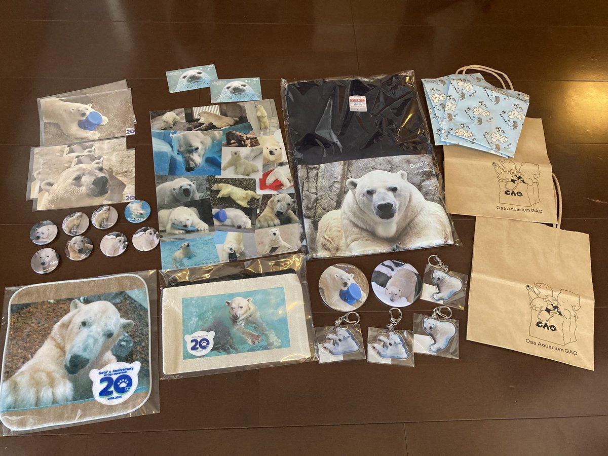 NatsukoChishiro's tweet image. 購入しました😊
ダンボールにも豪太君の写真が貼ってあるから、ダンボールが捨てられない😅
#豪太 #モモ #男鹿水族館GAO #ホッキョクグマ #polarbear