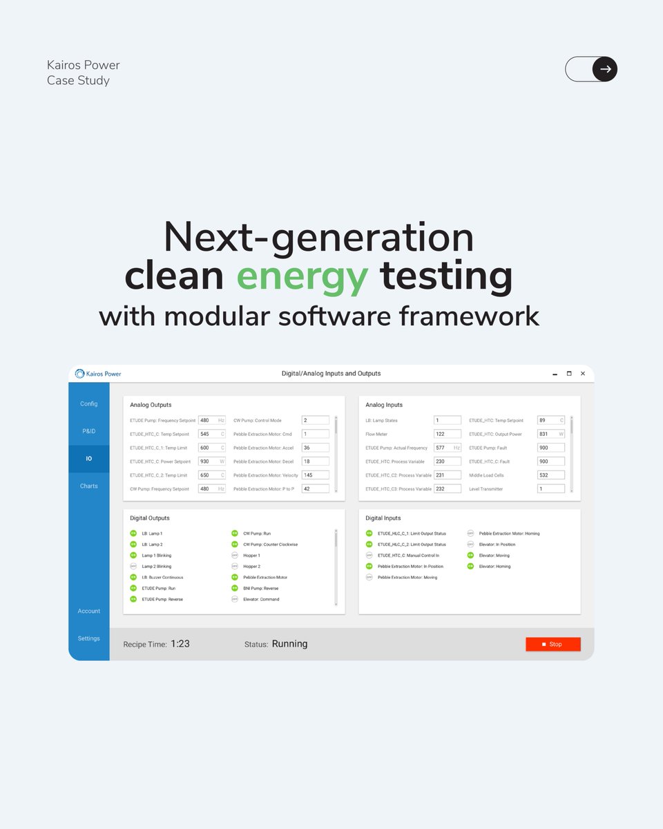 jkisoftware's tweet image. Powering Clean Energy Innovation with LabVIEW

JKI helped Kairos Power rapidly prototype their next-generation nuclear reactor using our RAFL framework.

👉 Contact us today : jki.net/get-started-wi…

#LabVIEW #TestAutomation #CleanEnergy