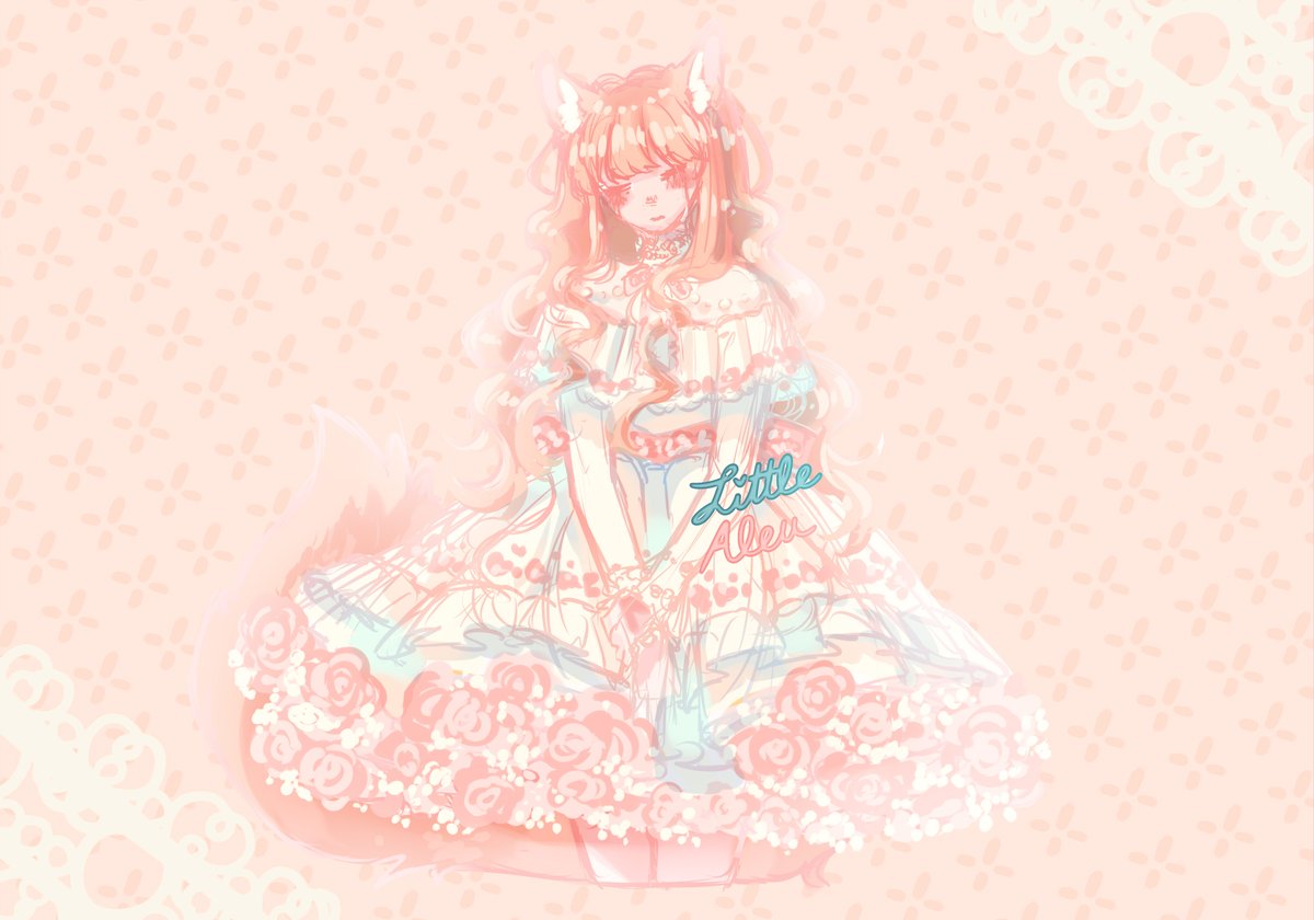 LittleAleu's tweet image. Frilly + Pastel lolita dress Anjolie  💗💙
Blessings ~ Aleu