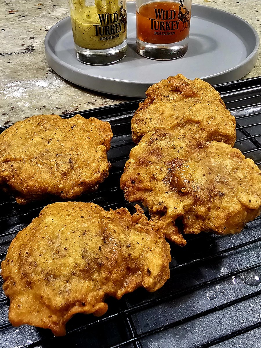 I hooked up homemade spicy chicken nuggets.   So damn good