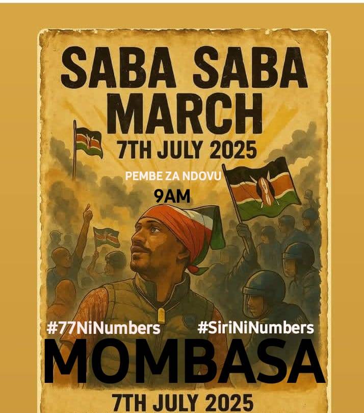 Atito (@helidah_akoth) on Twitter photo Amkeeniiiiiiiiiìiiiiii
Mapema ndio best!!!
Fear has gone!!!!
Mombasa Pembe Za Ndovu ndio Form.
#SiriNiNumbers
#SabaSaba2025
#001SabaSaba
<a href="/Shamir_Activist/">0️⃣0️⃣1️⃣ Activist 🇰🇪</a>
<a href="/_James041/">I am Chege</a> Amkeeniiiiiiiiiìiiiiii
Mapema ndio best!!!
Fear has gone!!!!
Mombasa Pembe Za Ndovu ndio Form.
#SiriNiNumbers
#SabaSaba2025
#001SabaSaba
<a href="/Shamir_Activist/">0️⃣0️⃣1️⃣ Activist 🇰🇪</a>
<a href="/_James041/">I am Chege</a>