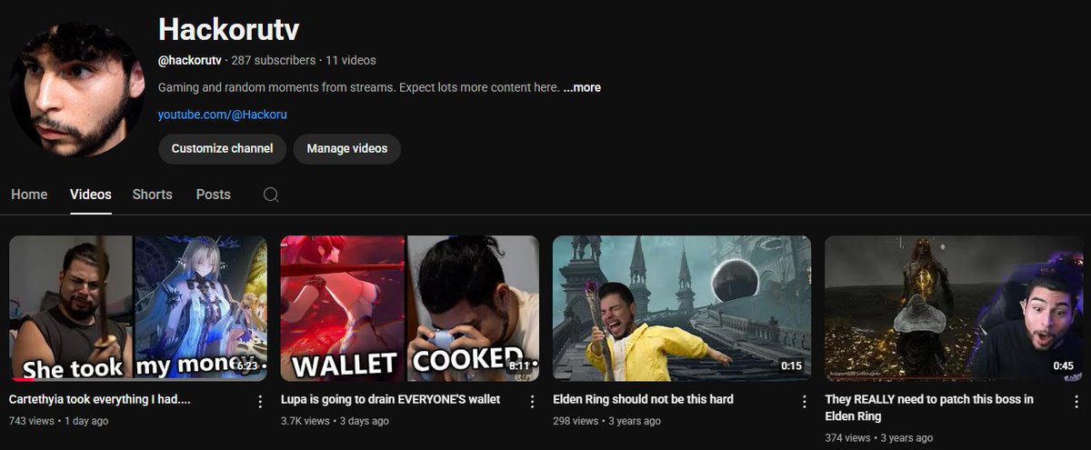 HackoruTV's tweet image. I'm reviving my second channel and gonna be putting some quality over there. I already doubled the sub count this week, sub to catch up with my streams!