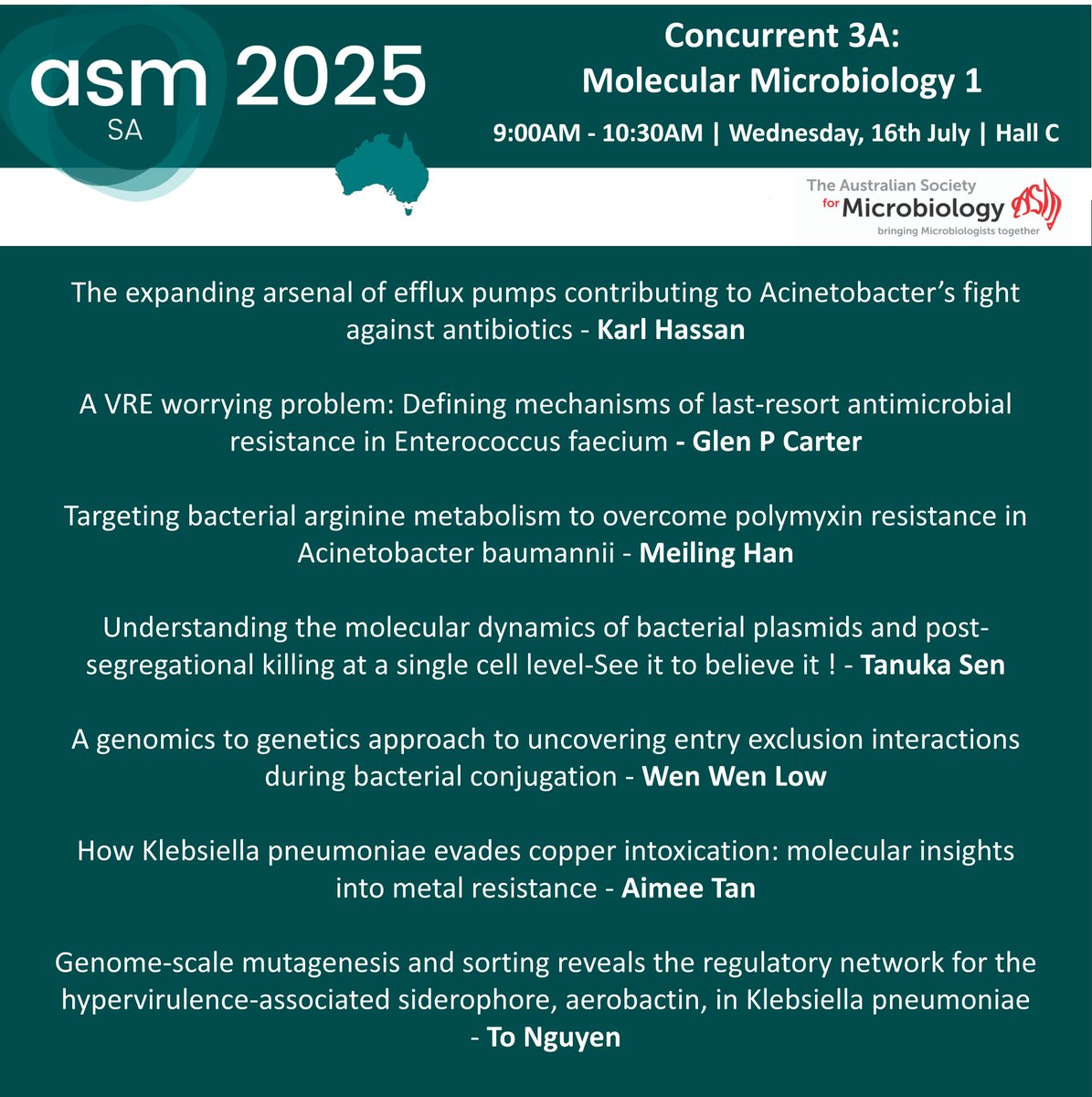 AUSSOCMIC's tweet image. First up on Day 3 of #ASM2025 – our third round of concurrent sessions