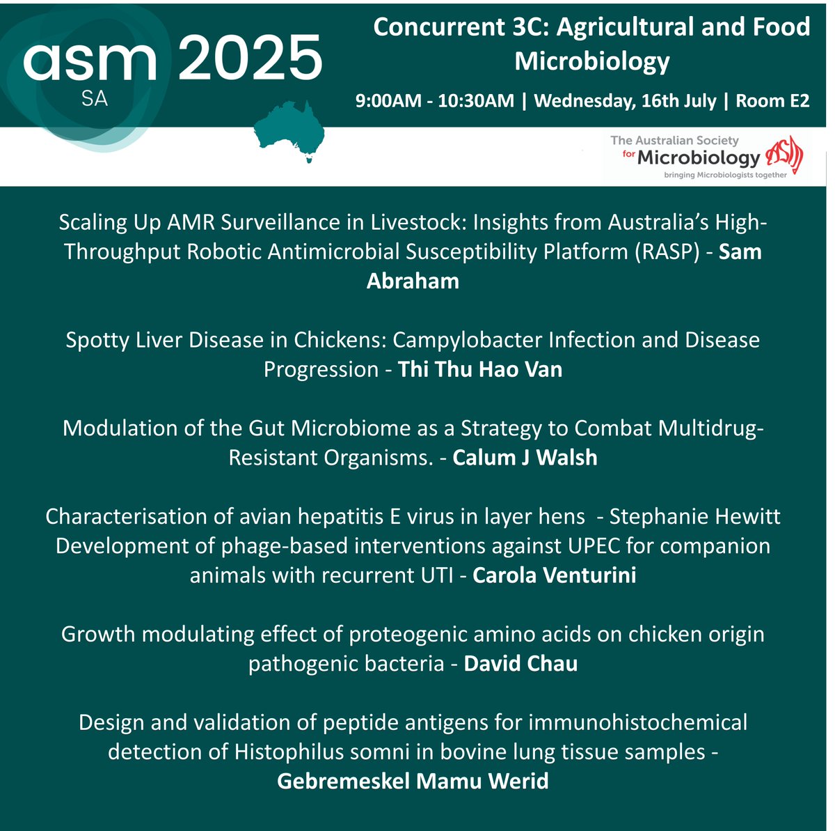 AUSSOCMIC's tweet image. First up on Day 3 of #ASM2025 – our third round of concurrent sessions
