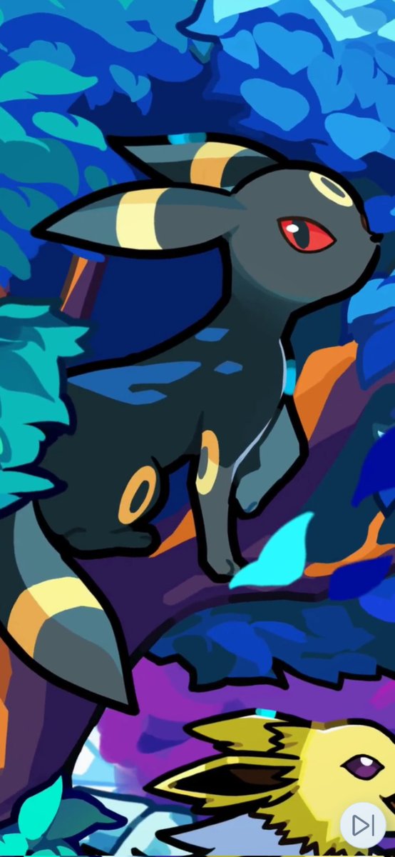 _milmilk_00's tweet image. ブラッキー好きなら今ポケポケブイズやってるよって先輩に進められ　動画見れんの？
可愛いじゃん