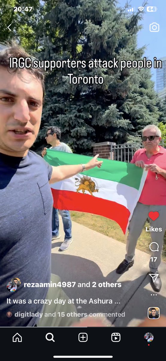 Today was a bitter day for Toronto — and for Canada.
It reminded me of the darkest days of my youth, when I was beaten and harassed by the phalanges of the Islamic Republic in my hometown.
I didn’t go out today for Iran. I went for Canada — to continue my brother Mehdi Amin’s