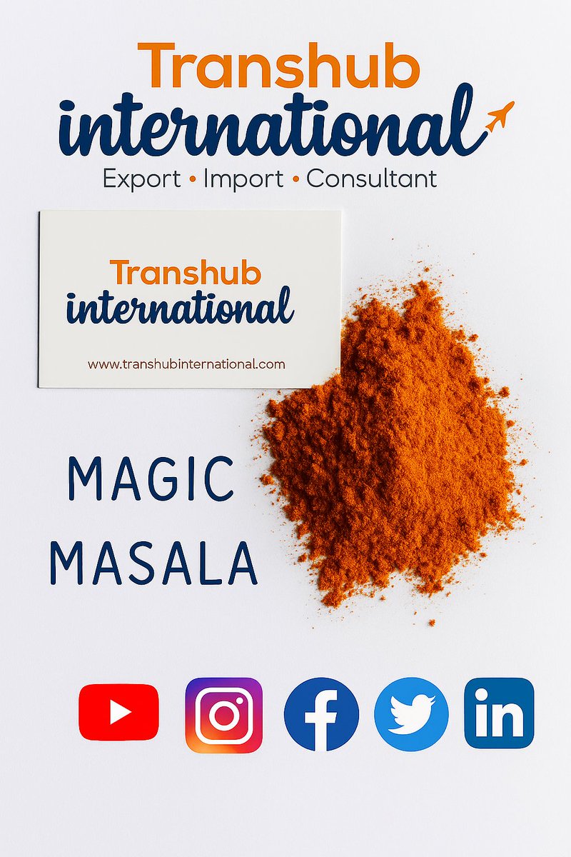 TranshubI's tweet photo. 🔥 Spice up your snacks with MAGIC MASALA – bold, desi, unforgettable!
✅ 100% Veg | Bulk Domestic Supply Only 🇮🇳
🎁 Free sample for serious buyers
📩 DM “MAGIC” now!
#MasalaMagic #IndianFlavour #B2BIndia #FoodBusiness #MagicMasala #DomesticSupplyOnly https://t.co/LvK5kGD5yJ