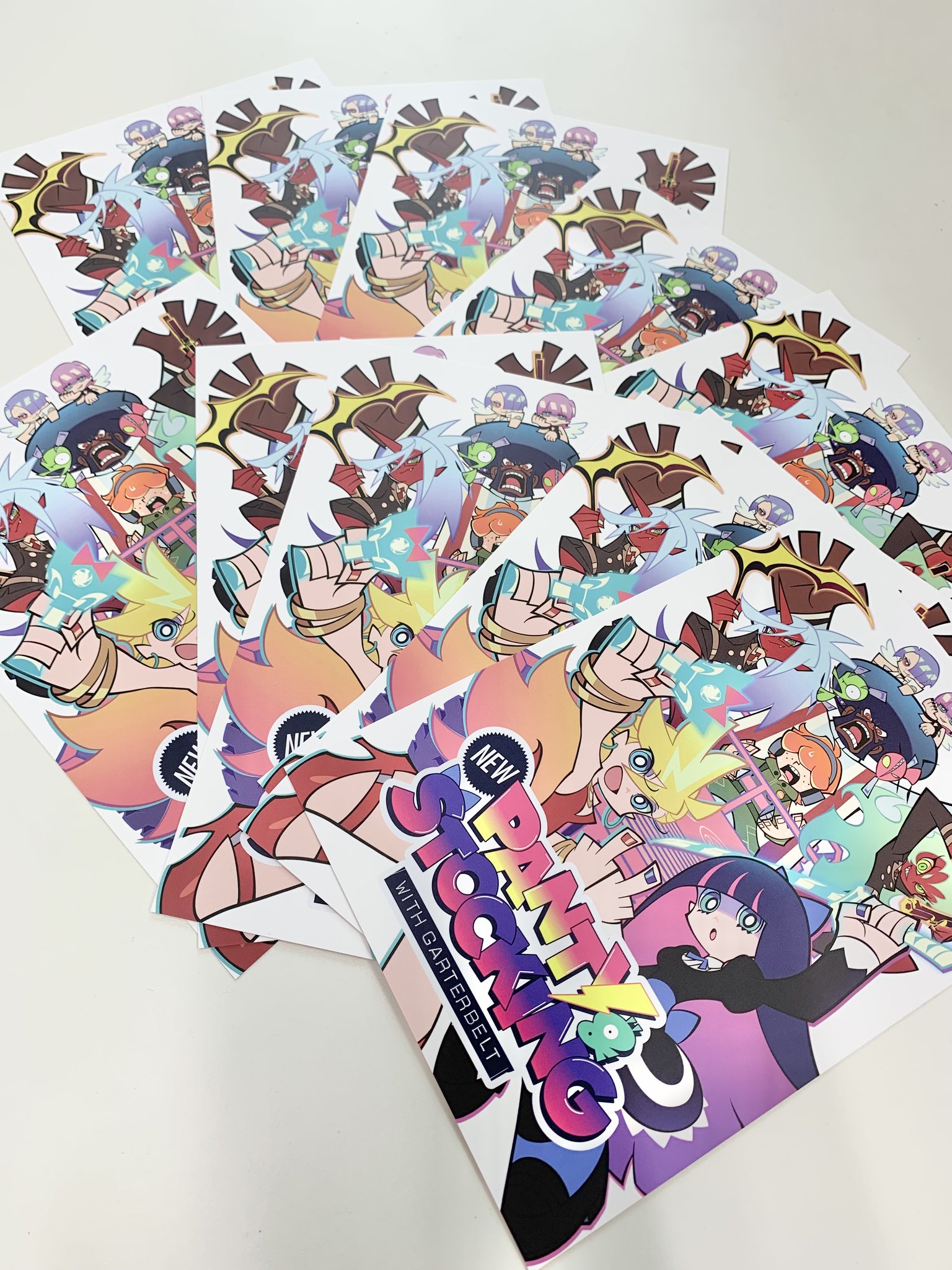 ニューパンスト　ポストカード アニメジャパン NEW PANTY & STOCKING パンスト ポストカード