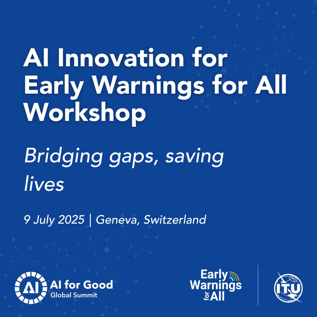 Resurgence_io's tweet image. โก๏ธClimate change is driving extreme weather, but AI can help us stay ahead. Join *Team DARAJA* at the AI Innovation for #EarlyWarningsForAll Workshop at #AI4Good to explore AI solutions that strengthen early warning systems & ensure no one is left behind. itu.int/go/G4MB