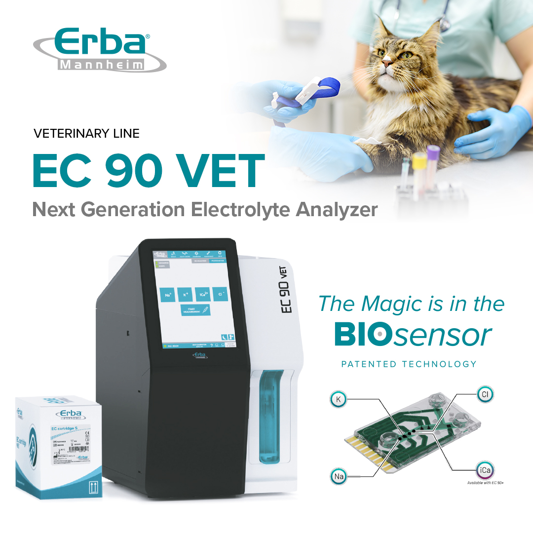 ErbaMannheim_'s tweet image. They can&apos;t tell you what&apos;s wrong, but your diagnostics can. 🐾
The EC 90 VET delivers fast, accurate results with patented BIOSensor technology. 
✅ Designed for vet clinics 
✅ Built for real-time decisions
#PetHealth #ErbaMannheim #VeterinaryTech #EC90VET