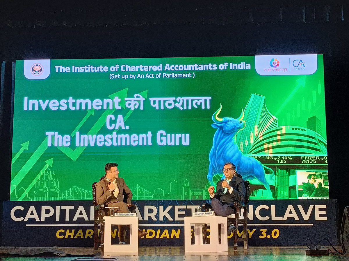 💡 In the session of Investment ki Pathshala – CA: The Investment Guru, CA. Kaushal Kapadia shared powerful insights, empowering participants with financial wisdom and driving awareness on smart investing. #FinancialLiteracy #InvestSmart