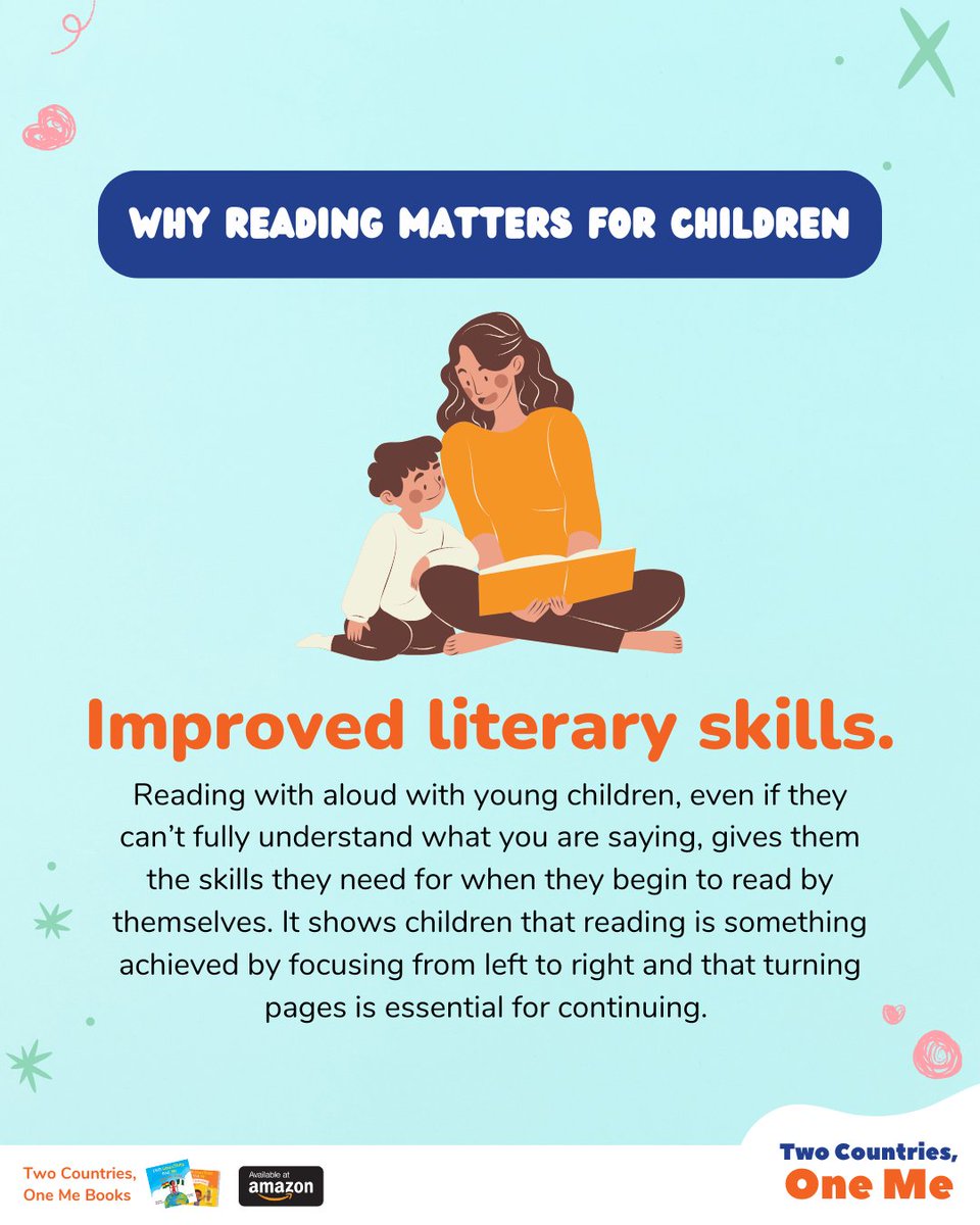 twocountoneme_'s tweet image. Start early, read often! 📚👶
Reading to your baby boosts language skills and lights up their little brain! 🧠✨
It’s never too soon to build a love for words and stories. 💛
#kidsbooks #BooksForKids
