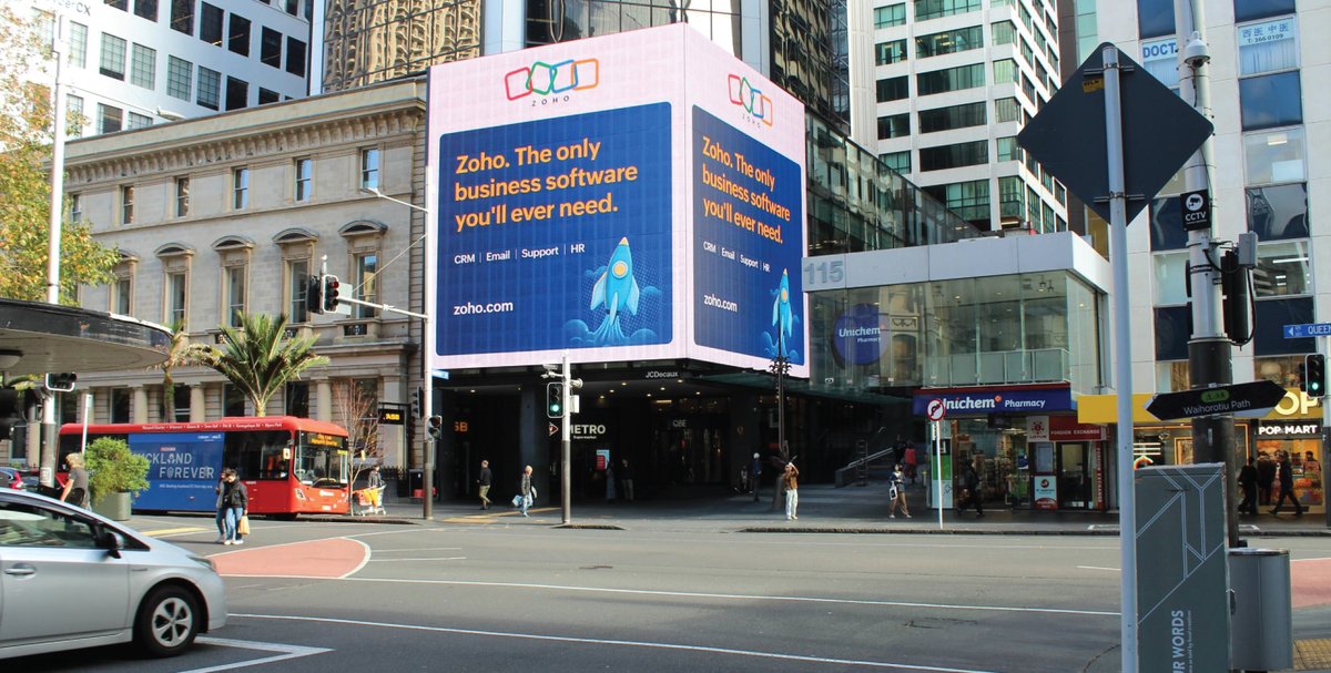 Zoho_ANZ's tweet image. Kia ora, Auckland. Zoho is in town. 😎 Spotted our ads around the city?
Drop your pics in the comments. We’d love to see them! 📸👇
#Zoho #Auckland