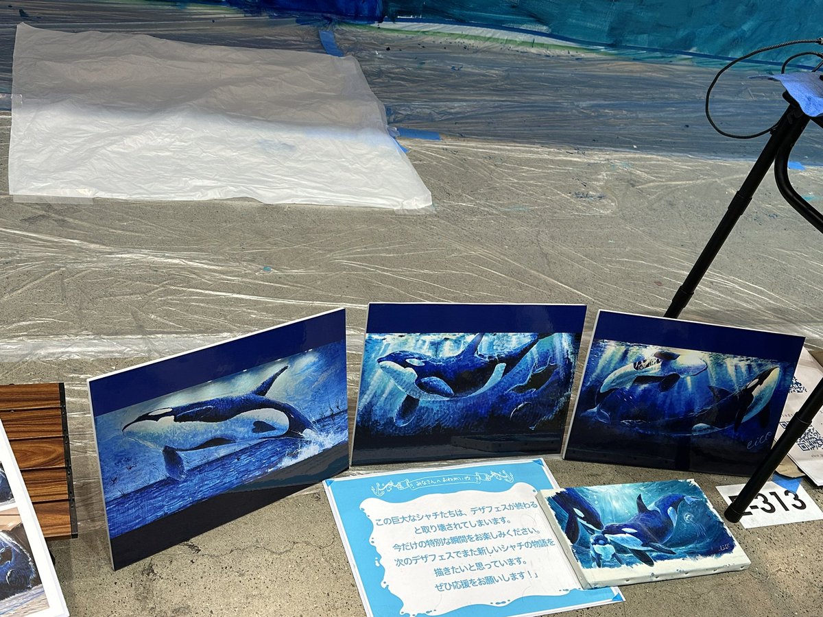 #デザフェス61 壁画ツアー🎨
<a href="/Eico_painter/">Eico シャチ💙 デザフェス61E-313 巨大ペイント</a> さん🌊