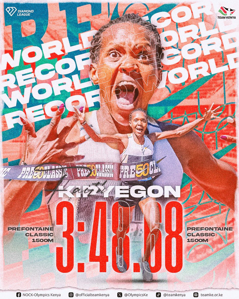 Happy New Week, #TeamKenya! 🇰🇪👋🏼

Need a reason to smile?

How about a reminder that Kenya added 2 World Records this past weekend into the bag!

Besties who leave it all on the track, every single time.🔥