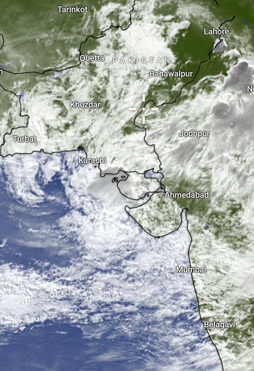 સવારે ૯ વાગ્યાની સેટેલાઈટ ઈમેજ 🛰️ 
સમગ્ર રાજ્ય ઉપર છવાઈ છે વરસાદી સિસ્ટમ.
મહારાષ્ટ્ર, ગુજરાત અને રાજસ્થાન ઉપર ગાઢ વાદળોનો જમાવડો.
જામનગર શહેરમાં સવારથી ઝરમર વરસાદ ચાલુ!
🌧️
#Weather