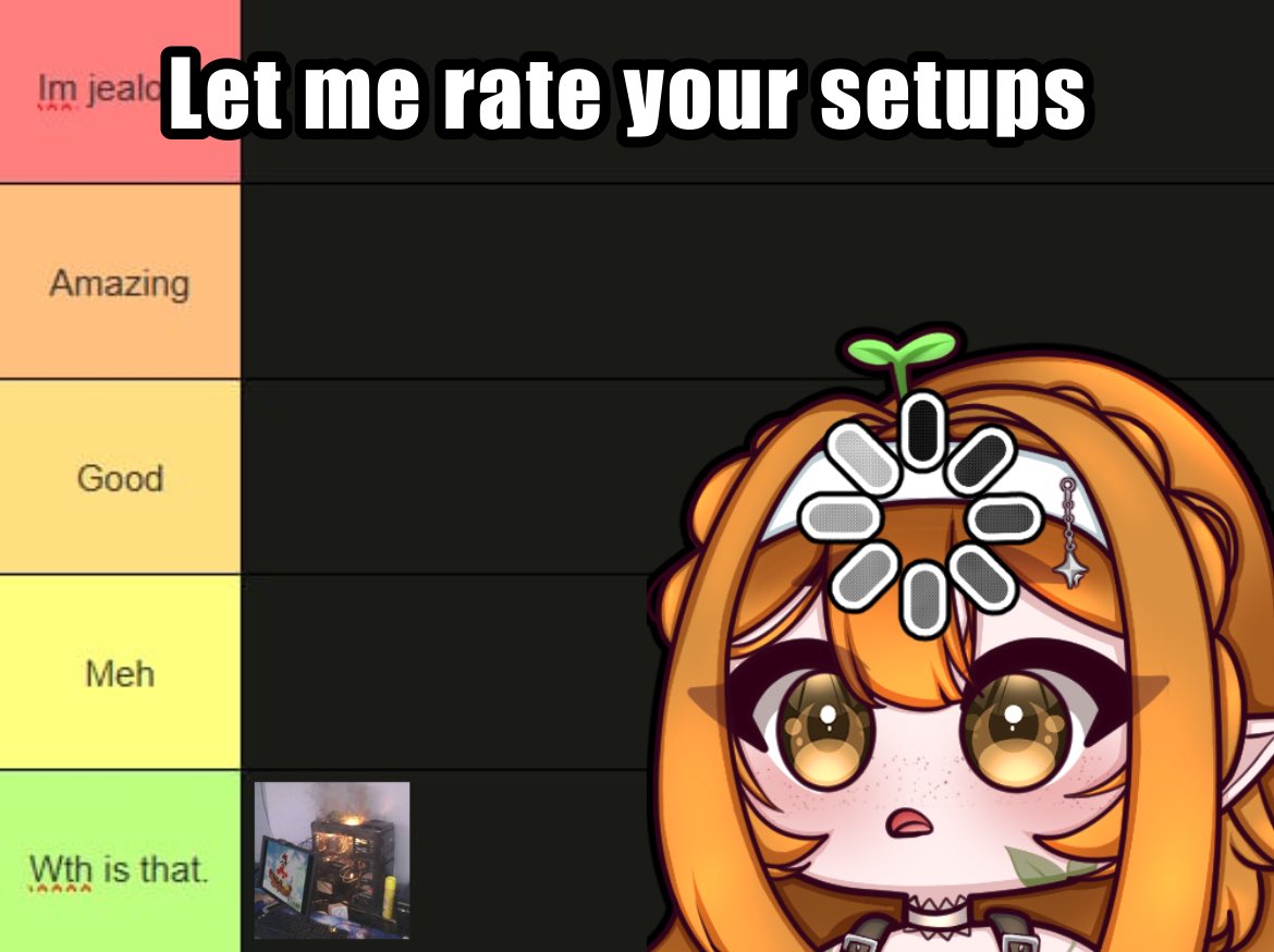 mukinski's tweet image. POST YOUR SETUPS 🫵
let me rate your setup during my redebut stream!
both cursed and cute rooms are allowed..
⏰ to be determined.