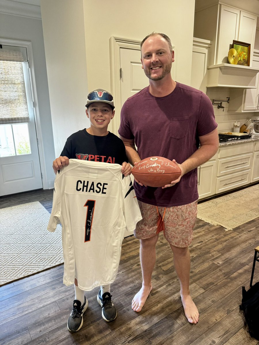 Michael Campbell (@mrcoachcampbell) on Twitter photo THANK YOU <a href="/Real10jayy__/">Ja’MarrChase</a> & <a href="/Bengals/">Cincinnati Bengals</a> for taking care of my little man after he lost his collection in our house fire. He was beyond excited when he got this. Can’t thank you enough… he was blown away. Put a HUGE smile on his face! THANK YOU <a href="/Real10jayy__/">Ja’MarrChase</a> & <a href="/Bengals/">Cincinnati Bengals</a> for taking care of my little man after he lost his collection in our house fire. He was beyond excited when he got this. Can’t thank you enough… he was blown away. Put a HUGE smile on his face!