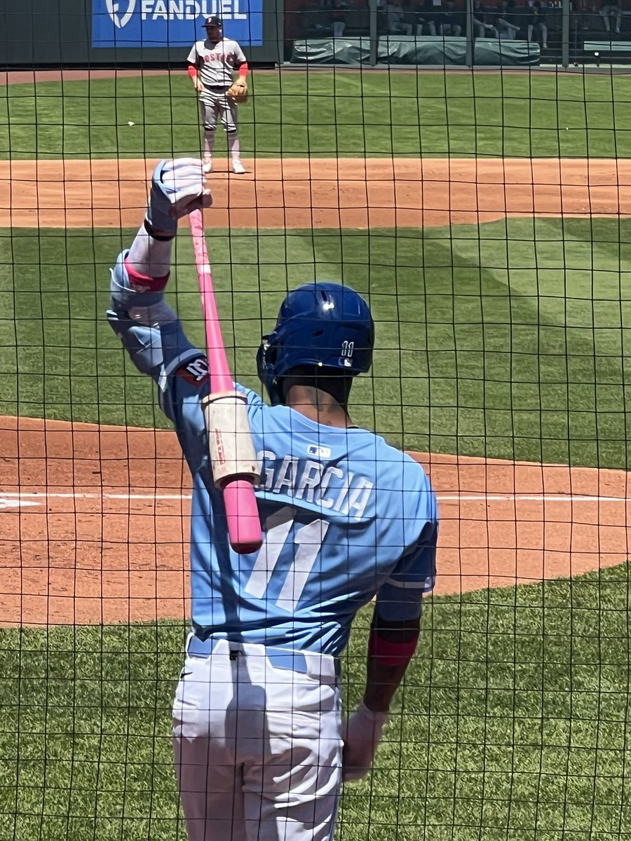 Curbycheddar's tweet photo. @TalkinBaseball_ Maikel Garcia is hitting .303 AVG |.826 OPS | .360 wOBA | 18 SB | 8 HR | 39 RBI | 91.3 EV | 44.8% Hard-Hit | ~2.3 WAR. &amp; elite defense! https://t.co/IdfAabjmMt