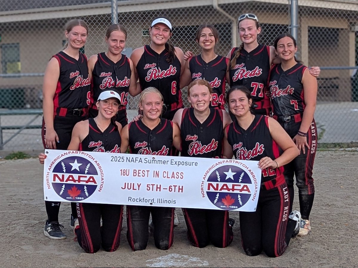 NAFA Summer College Showcase is complete and Lady Reds went home as the 18u Champions! Great effort by the entire team in every single game. Already gearing up for next weekend in Beloit- schedule coming soon!
#LastSeasonBestSeason #RedsOn3
#RedsFarewellTour