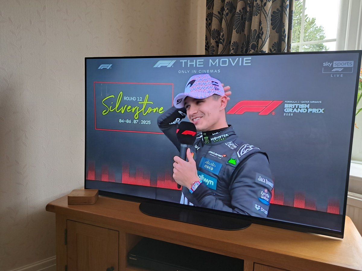 yorkshirejune's tweet image. Delighted with @LandoNorris @F1 win @SilverstoneUK