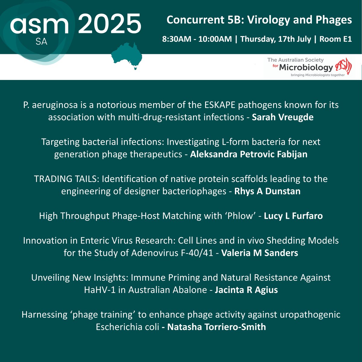 AUSSOCMIC's tweet image. Final day of #ASM2025 opens with round 5 of concurrent sessions