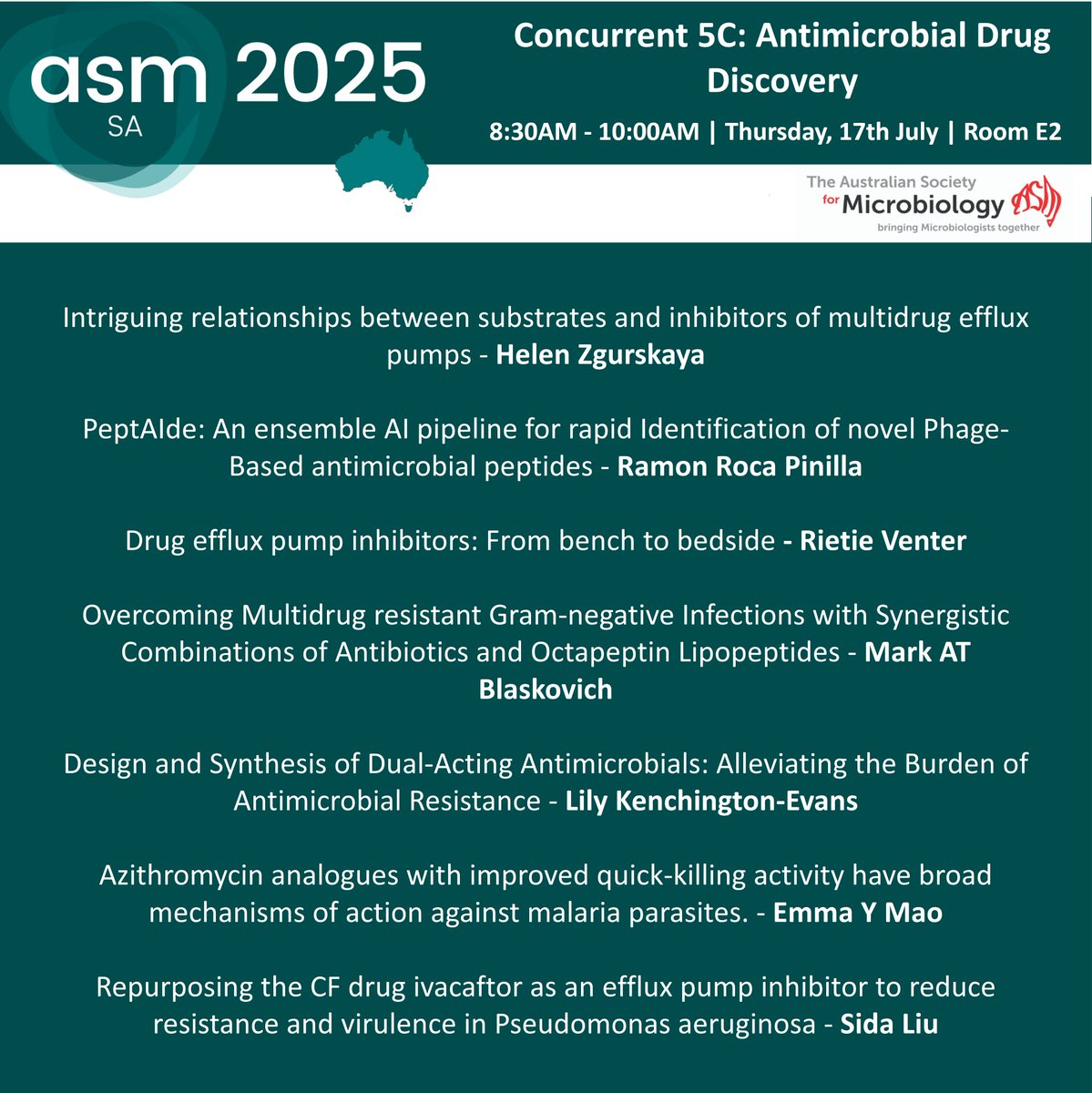 AUSSOCMIC's tweet image. Final day of #ASM2025 opens with round 5 of concurrent sessions