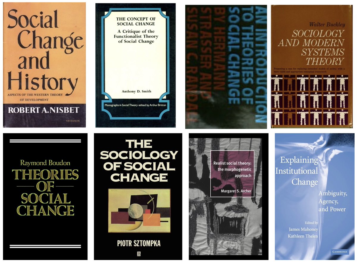 GerardoMunck's tweet photo. Social Change

To think about social change, and especially structural change, we must incorporate ideas from sociology that take as their starting point the limitations of Parsons' structural-functionalism.

From what I've read on the topic, I learned a lot from these books.👇 https://t.co/mEUK9AzoSm