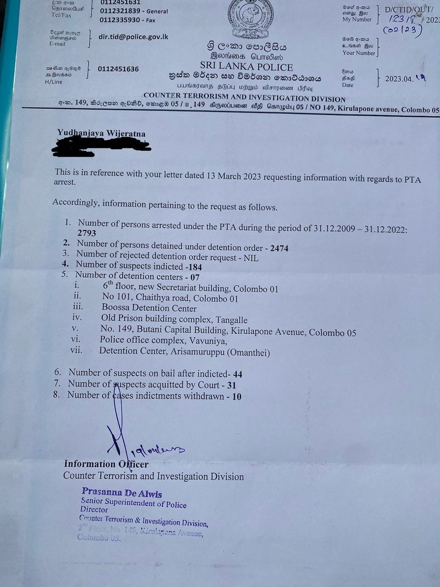 Yudhanjaya Wijeratne (@yudhanjaya) on Twitter photo Your reminder that of the thousands of people arrested under the PTA, only a fraction of a fraction were ever actually charged with a crime.
<a href="/anuradisanayake/">Anura Kumara Dissanayake</a> the PTA is a tool of police oppression - they can jail anyone who even looks at them funny. What are you doing about it? Your reminder that of the thousands of people arrested under the PTA, only a fraction of a fraction were ever actually charged with a crime.
<a href="/anuradisanayake/">Anura Kumara Dissanayake</a> the PTA is a tool of police oppression - they can jail anyone who even looks at them funny. What are you doing about it?