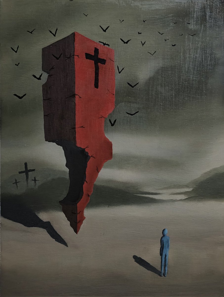 Eduardo Carías (@educarias) on Twitter photo Título: Dogmas
Autor: Eduardo Carías
Año: 2025
Técnica: Óleo sobre lienzo
Dimensiones: 40 × 30 cm
Cc. <a href="/moyahelgaTBH/">Helga Moya Arimie</a> Título: Dogmas
Autor: Eduardo Carías
Año: 2025
Técnica: Óleo sobre lienzo
Dimensiones: 40 × 30 cm
Cc. <a href="/moyahelgaTBH/">Helga Moya Arimie</a>