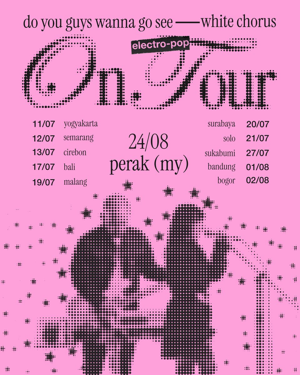 my version of <a href="/vvhitechorus/">white chorus</a> electro-pop tour poster!