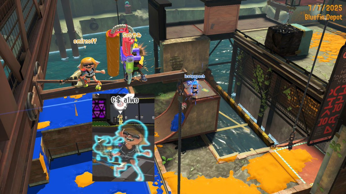 Crobattle 🥇

<a href="/4kikiii/">kiki</a> aimbot
<a href="/alwo_spl/">alwo</a> professional glitch user
<a href="/SebYami_/">Sebやみ</a> explosher (???why??)
@/Silver_spl Stamper (painbrush)