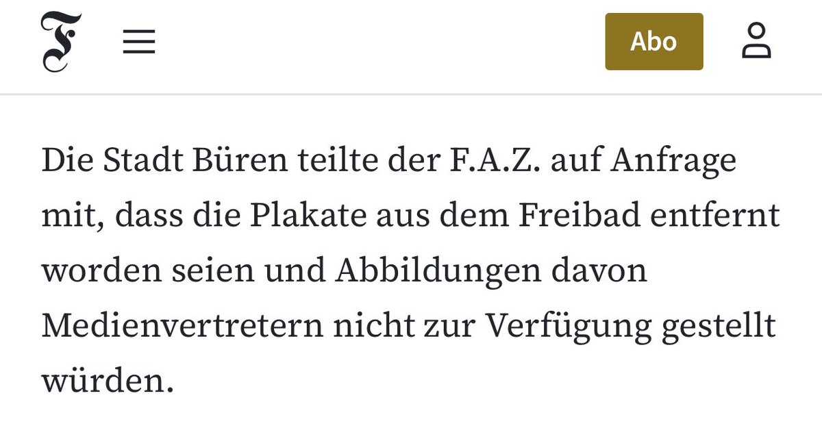 Die Steuerfinanzierten Plakate gegen sexuelle Belästigung im Freibad sind geheim und die Presse darf sie nicht in die Finger bekommen. Ok...