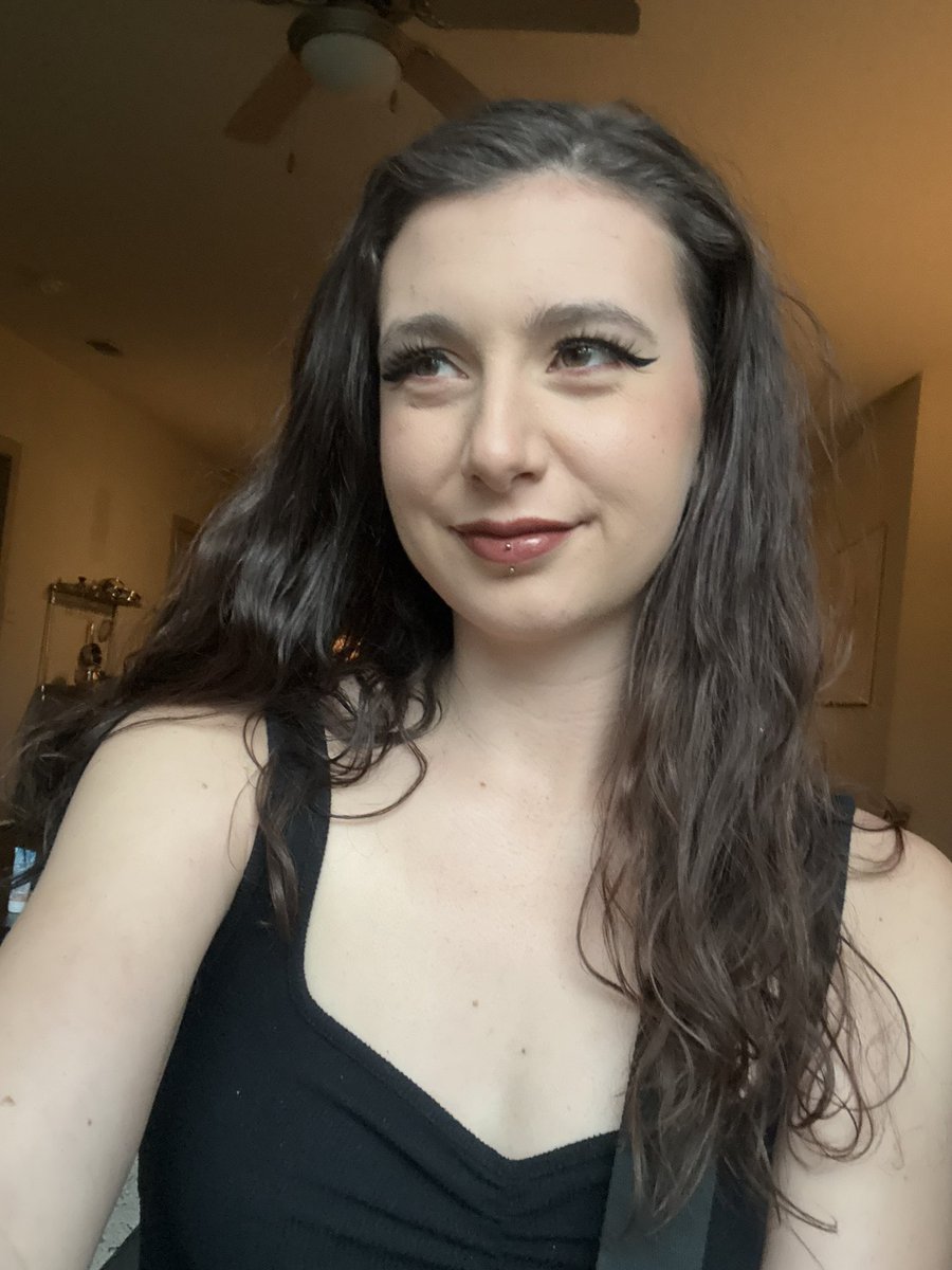Me being pretty and wearing makeup the other day