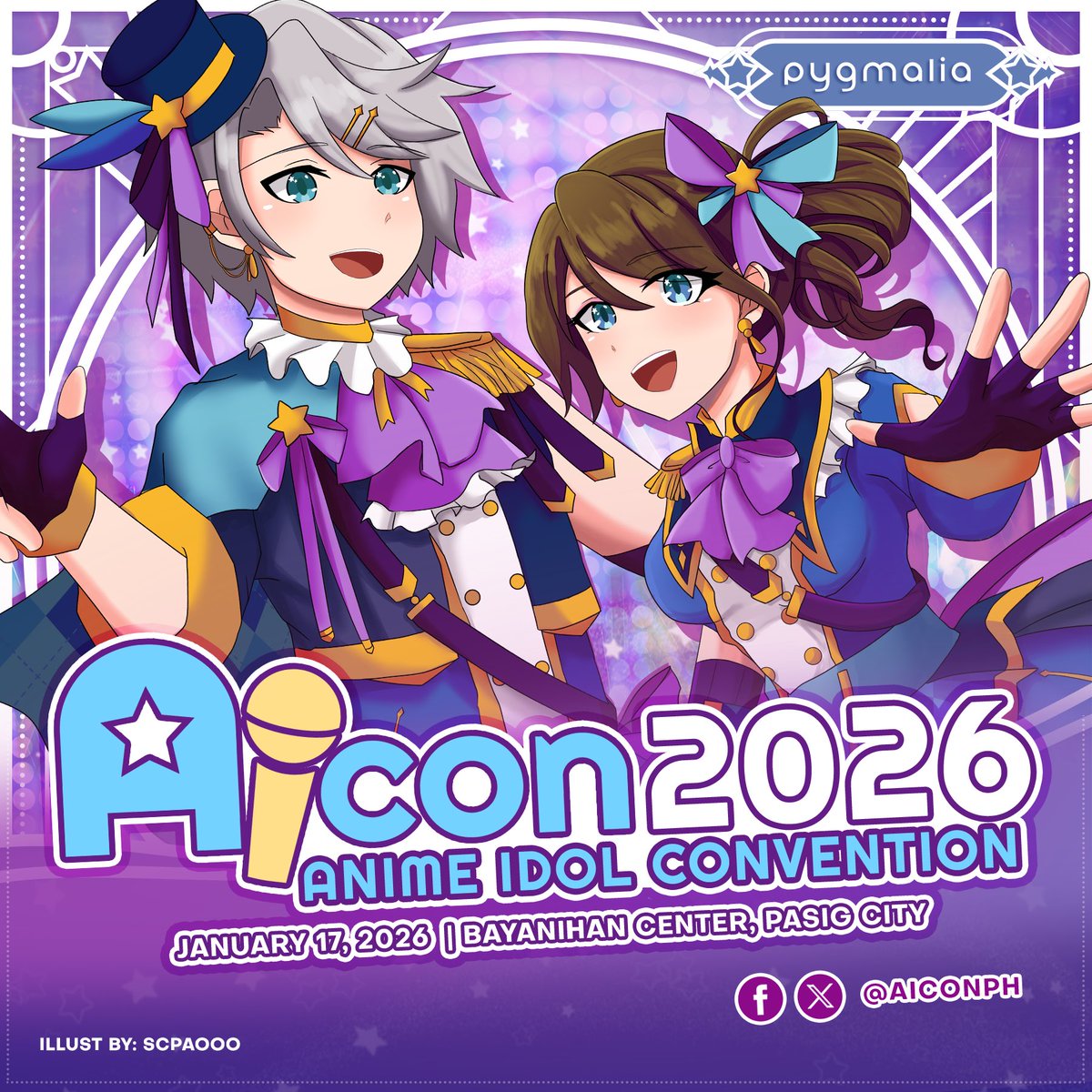 AIConPH's tweet image. Prepare yourselves as our stars are ready to shine like magic. 🌟 

@PygmaliaPH presents: Anime Idol Convention 2026!

#AnimeIdolConvention2026 #AIConPH #AICon2026 #AIConPH2026