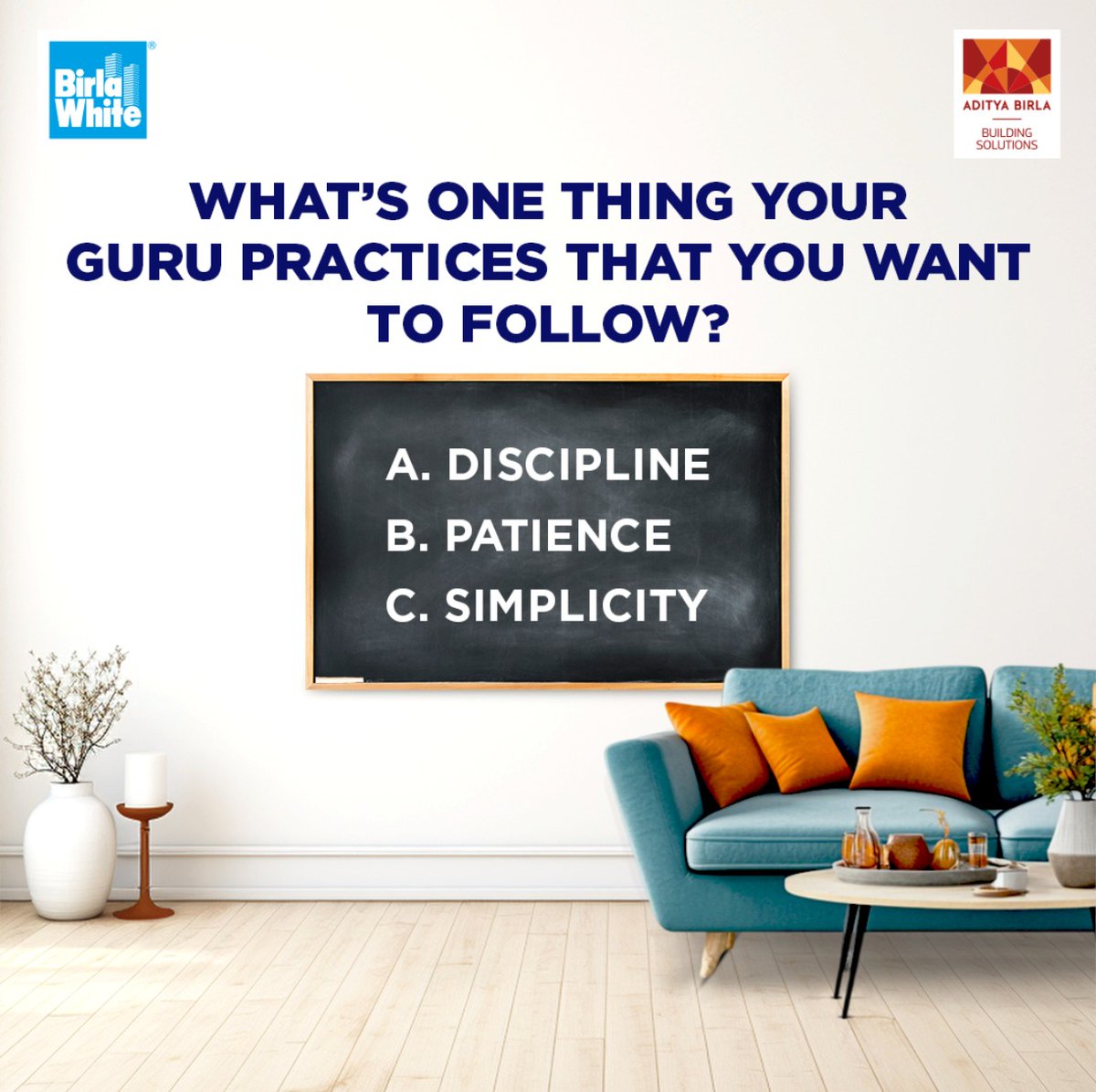 This Guru Purnima, let’s pledge to master the teachings that our gurus have imparted to us. Comment your answer and stand a chance to win a shoutout.

*T&amp;C applied

#GuruPurnimaContest #ThankYouGuru #WisdomThatLasts #LessonsForLife #BirlaWhiteKaWhiteCementAdvantage