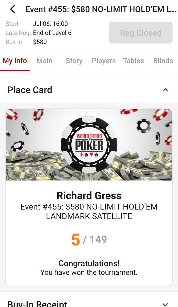RichardGress4's tweet photo. Why stop the momentum? What do you do after a tough day busting the main event feeling violated??? You jump back in the game and win your 3rd satellite for another 10k!!!
#keeponrolling https://t.co/e7ITRLHTr1
