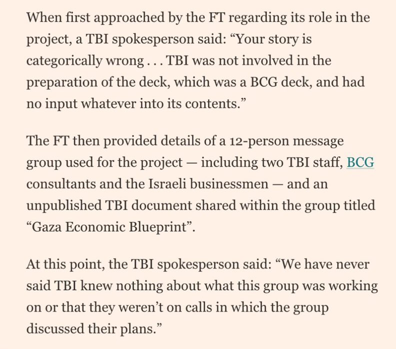 Tony Blair’s staff first tried to distance themselves from the plan by BCG - the same group that worked on the Gaza Humanitarian Foundation (GHF) disaster - to remove Palestinians from the strip and create a ‘Gaza Riviera’.  #journalism
