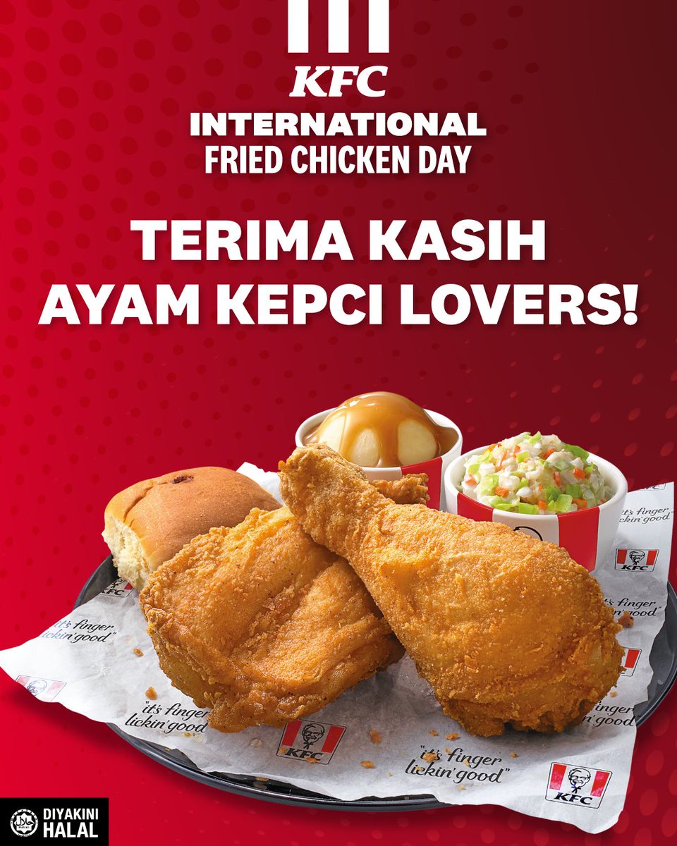 Thank you Geng Kepci for making Hari Ayam Goreng Sedunia finger lickin’ unforgettable, korang memang gempak! 🍗🔥

#Kepci