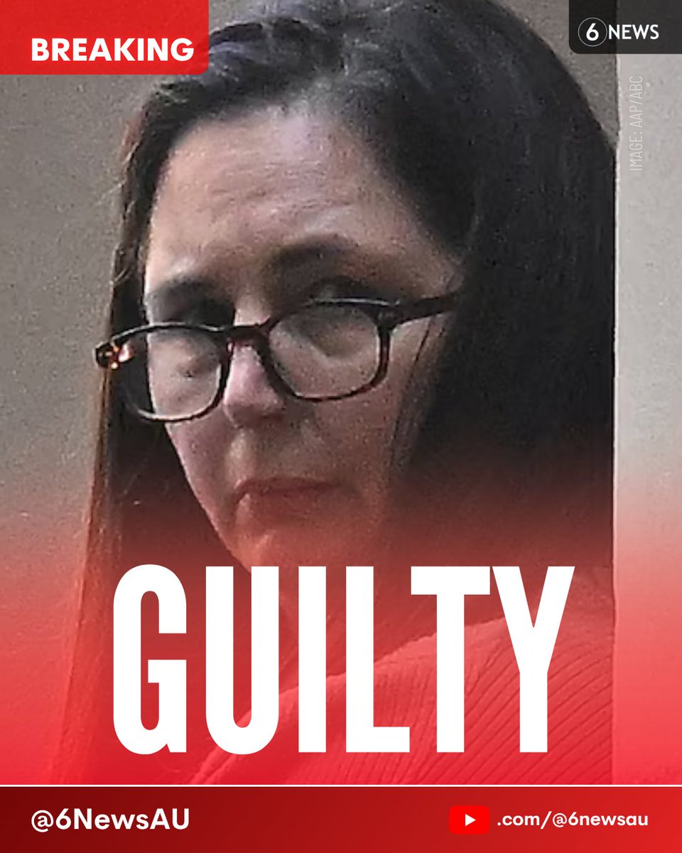 #BREAKING 🚨 Erin Patterson found GUILTY on all charges in the mushroom murder trial, including three counts of murder and one count of attempted murder
