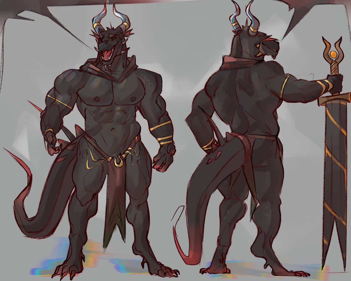 (DRAGON ADOPT 🐉🔥) A big and strong Dragon leader in need of a new home! Nood and bid is below! 👇